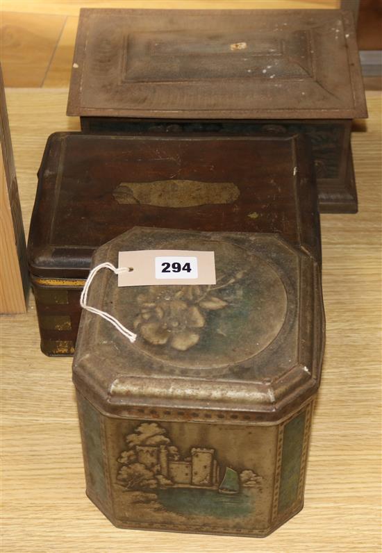 Three various late Victorian Colmans Mustard tins